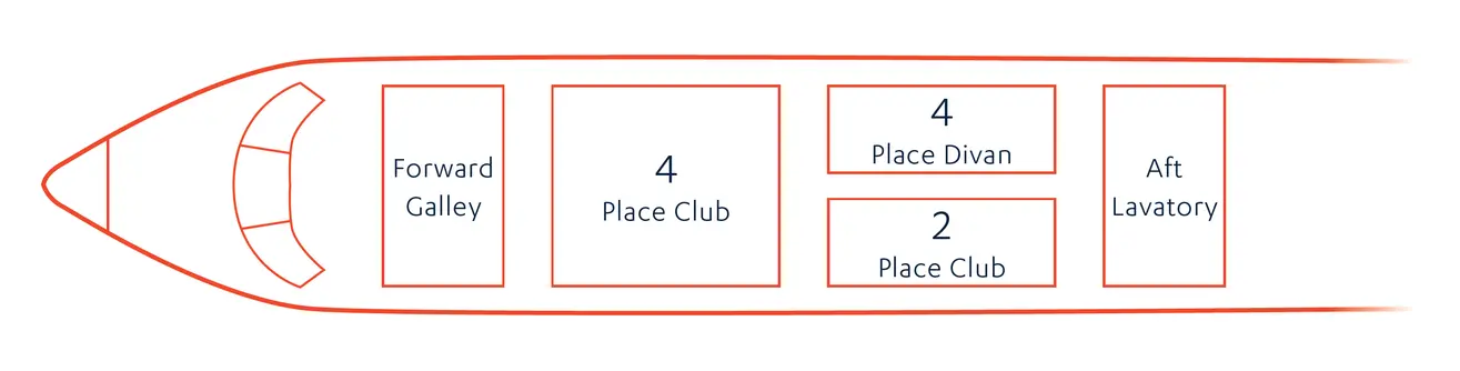 Challenger 604 5351 Floorplan