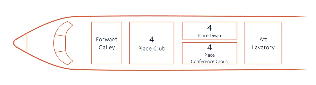 Challenger 605 5722 Floorplan