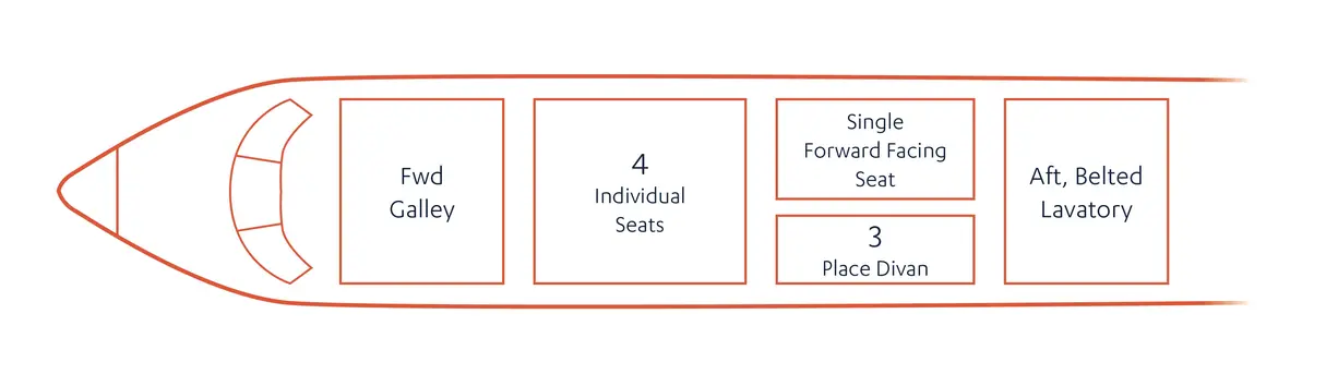 Hawker 900XP HA-0069 Floorplan